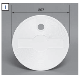 40061042 Lid for Aquareva lid frame, set of 2, white Крышка скиммера